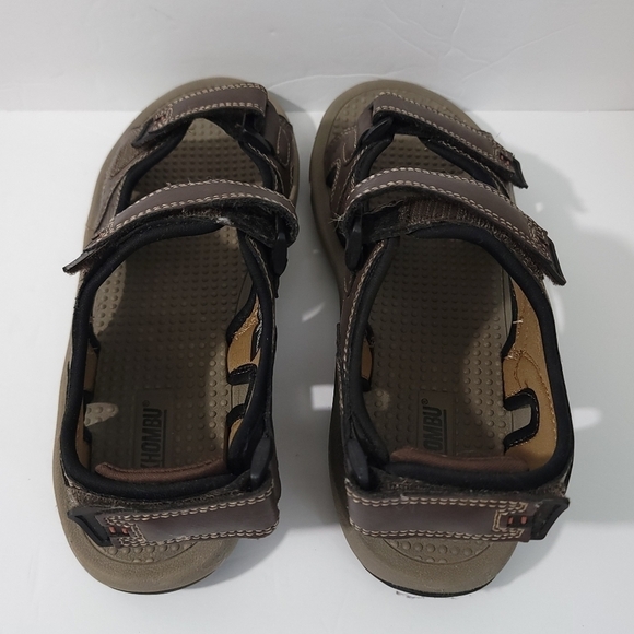 KHOMBU HOWARD Mens Brown Comfort Athletic Hiking Sandals Sz 10M Adjustable Strap - Picture 4 of 10